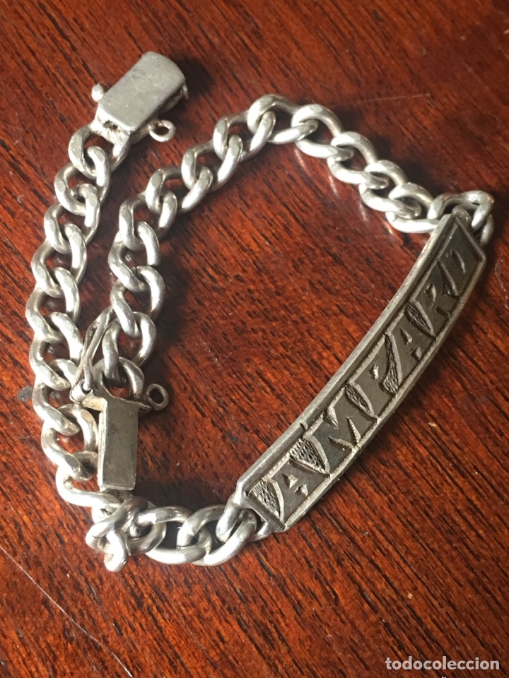Joyeria: Pulsera de plata maciza Amparo/Luis - Foto 2