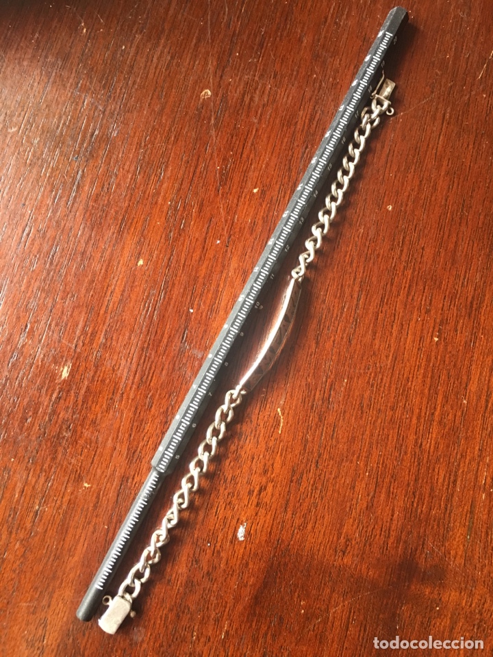 Joyeria: Pulsera de plata maciza Amparo/Luis - Foto 1