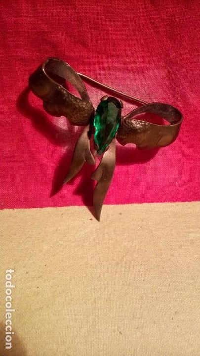 Joyeria: Broche antiguo-LAZO CON PIEDRA. - Foto 3