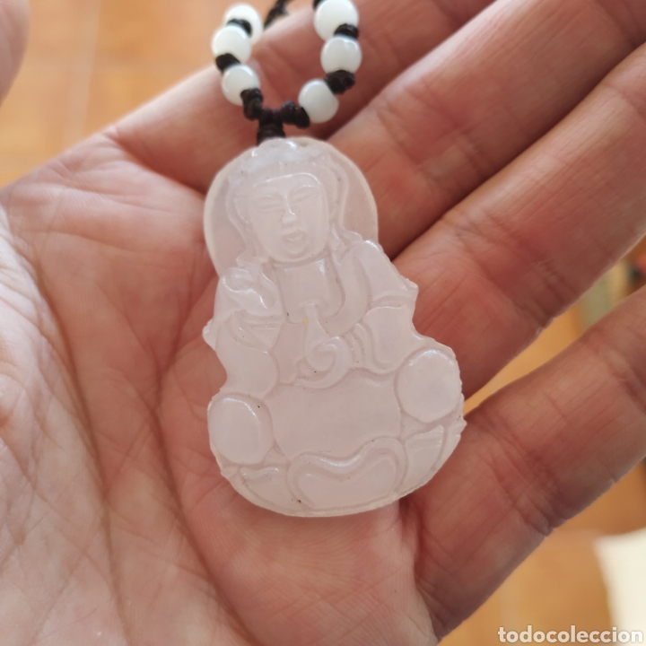 Joyeria: Colgante buda de jade blanco de gran calidad - Foto 2
