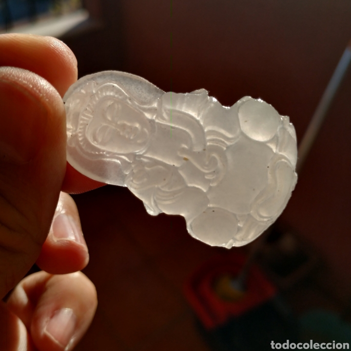 Joyeria: Colgante buda de jade blanco de gran calidad - Foto 3