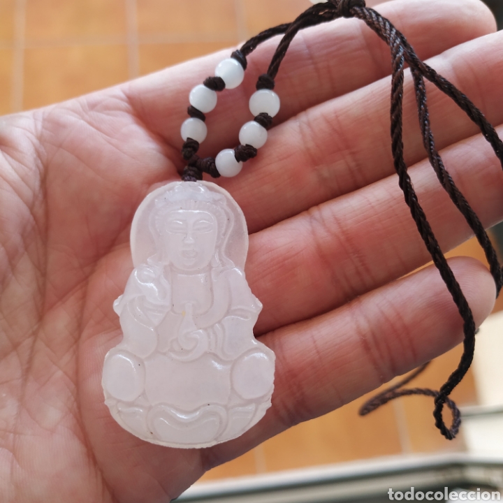Joyeria: Colgante buda de jade blanco de gran calidad - Foto 1