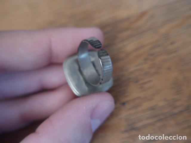 Joyeria: Antiguo gran broche de plata ? y anillo, a estudiar - Foto 11
