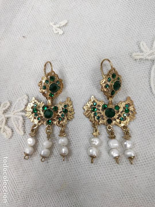 Joyeria: Pendientes de barquillo, con chorretes. - Foto 2