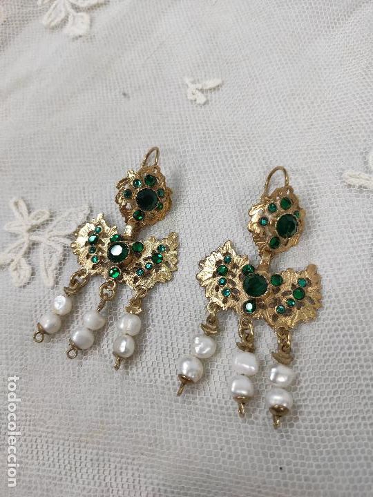 Joyeria: Pendientes de barquillo, con chorretes. - Foto 3