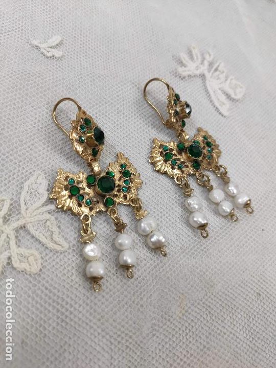 Joyeria: Pendientes de barquillo, con chorretes. - Foto 4