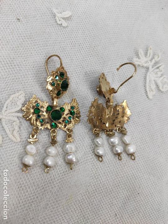Joyeria: Pendientes de barquillo, con chorretes. - Foto 1