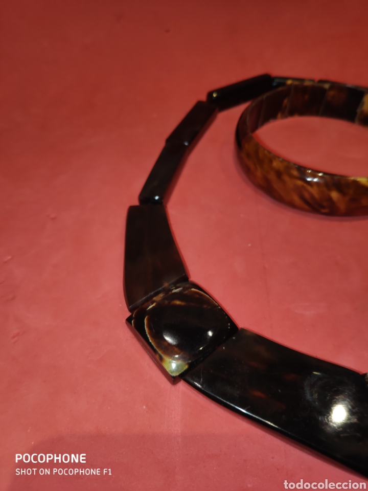 Joyeria: Conjunto gargantilla y pulsera en Carey - Foto 2