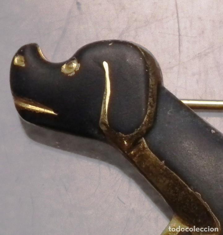 Joyeria: ANTIGUO BROCHE DE ALFILER EN FORMA DE PERRO - Foto 2