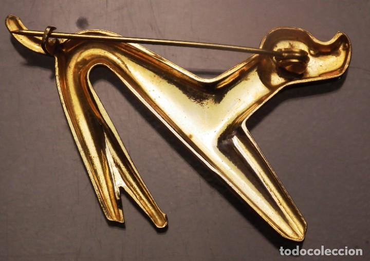 Joyeria: ANTIGUO BROCHE DE ALFILER EN FORMA DE PERRO - Foto 3