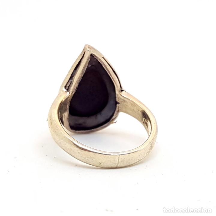 Joyeria: Anillo de plata y onix talla 10 - Foto 4