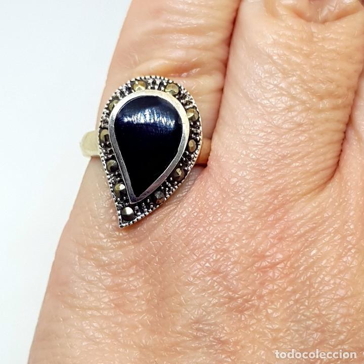 Joyeria: Anillo de plata y onix talla 10 - Foto 7
