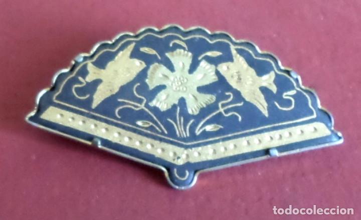 Joyeria: Broche damasquinado forma a abanico - Foto 1