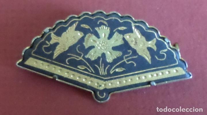Joyeria: Broche damasquinado forma a abanico - Foto 2