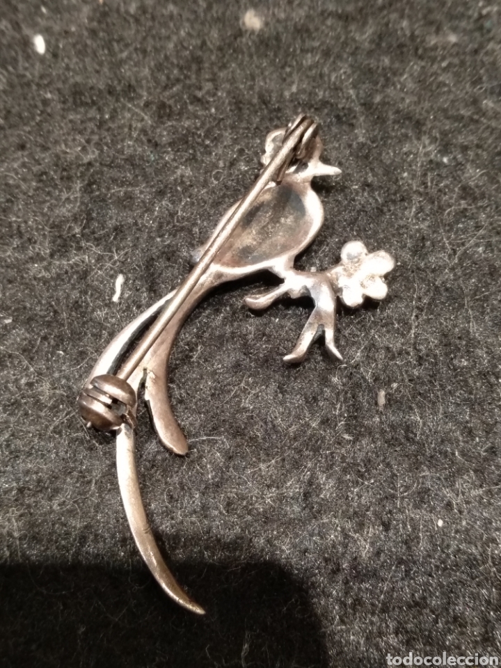 Joyeria: Broche de plata, esmalte y marquesitas Art Deco - Foto 2