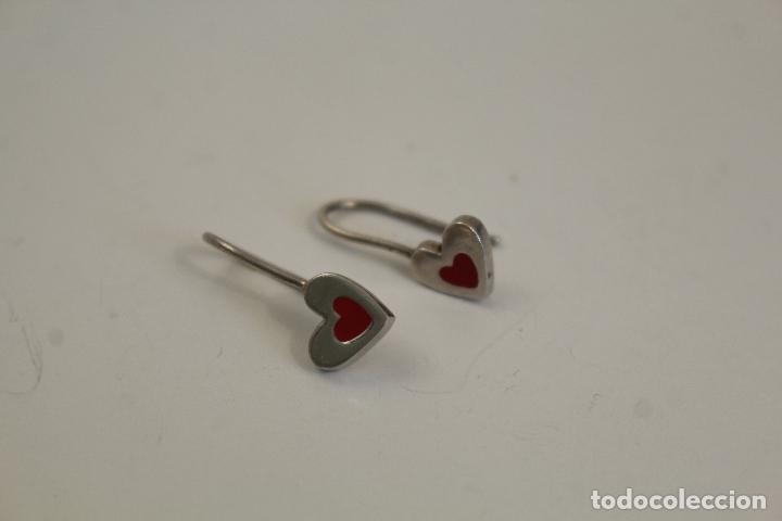 Joyeria: pendientes plata de ley 925 con coraz&oacute;n - Foto 5