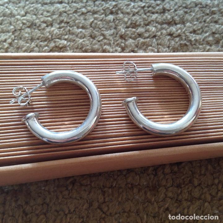 Joyeria: AROS DE PLATA. VINTAGE. DI&Aacute;METRO 2 CM - Foto 1
