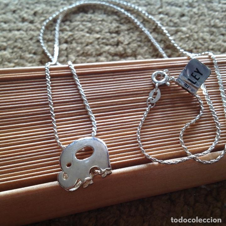 Joyeria: GARGANTILLA DE PLATA DE 925 CON ELEFANTE DE LA SUERTE.