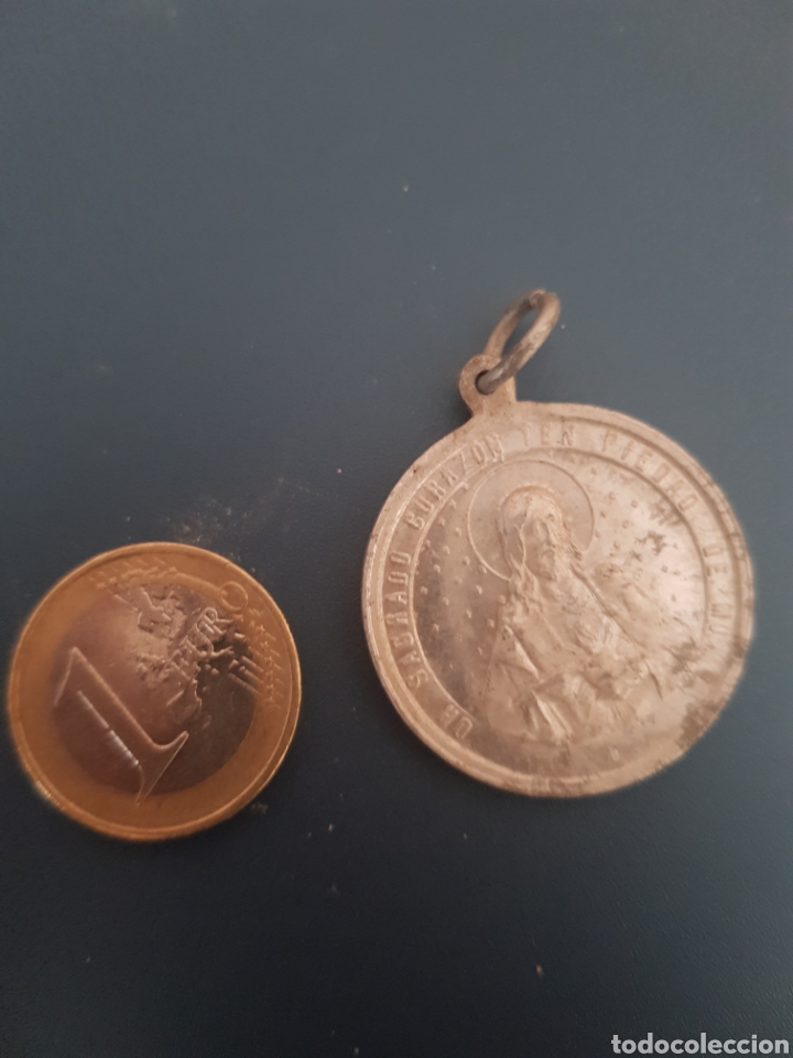 Joyeria: Medalla escapulario Sagrado Coraz&oacute;n Virgen del Carmen - Foto 2