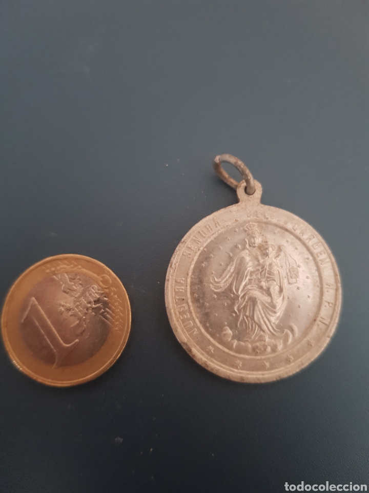 Joyeria: Medalla escapulario Sagrado Coraz&oacute;n Virgen del Carmen - Foto 1