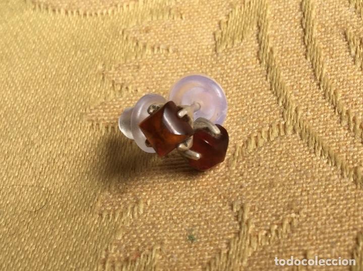 Joyeria: ANTIGUOS Y PEQUE&Ntilde;OS PENDIENTES DE PLATA Y &Aacute;MBAR NATURAL - Foto 9
