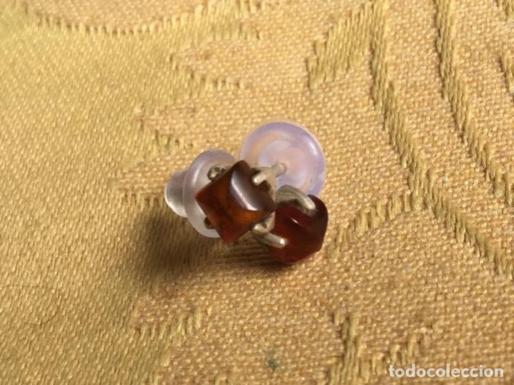 Joyeria: ANTIGUOS Y PEQUE&Ntilde;OS PENDIENTES DE PLATA Y &Aacute;MBAR NATURAL - Foto 7