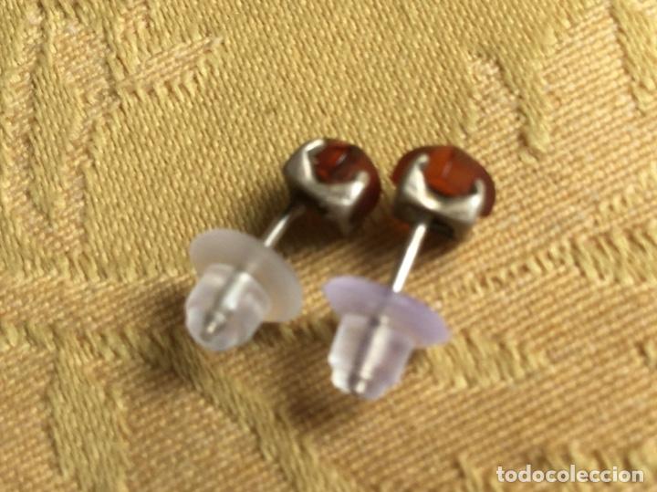 Joyeria: ANTIGUOS Y PEQUE&Ntilde;OS PENDIENTES DE PLATA Y &Aacute;MBAR NATURAL - Foto 6