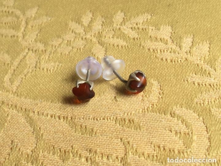 Joyeria: ANTIGUOS Y PEQUE&Ntilde;OS PENDIENTES DE PLATA Y &Aacute;MBAR NATURAL - Foto 8