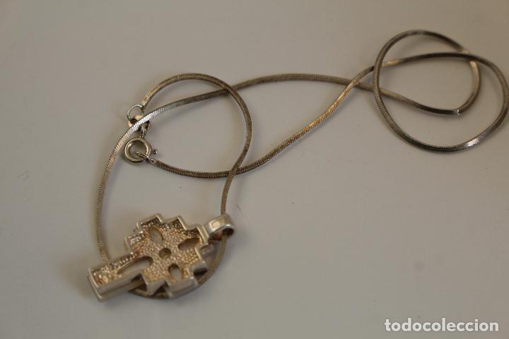 Joyeria: cruz y cadena de plata 925 y nacar - Foto 3