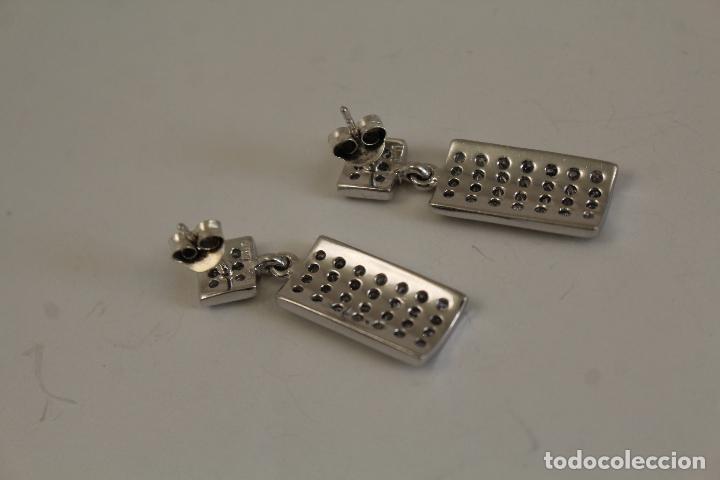 Joyeria: pendientes de plata 925 con circonitas - Foto 3