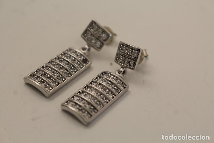 Joyeria: pendientes de plata 925 con circonitas - Foto 4