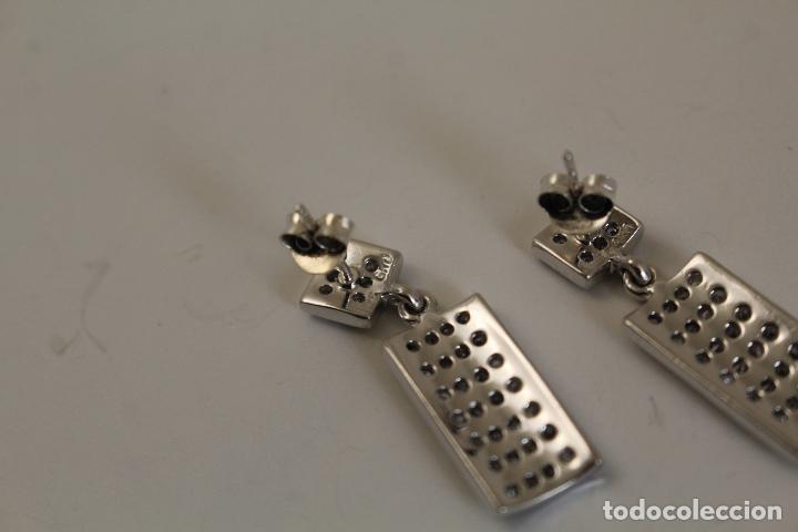 Joyeria: pendientes de plata 925 con circonitas - Foto 6