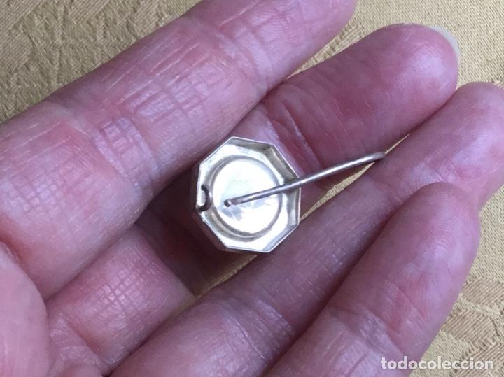 Joyeria: ANTIGUO COLGANTE DE &Aacute;MBAR Y PLATA, PENDIENTE - Foto 6