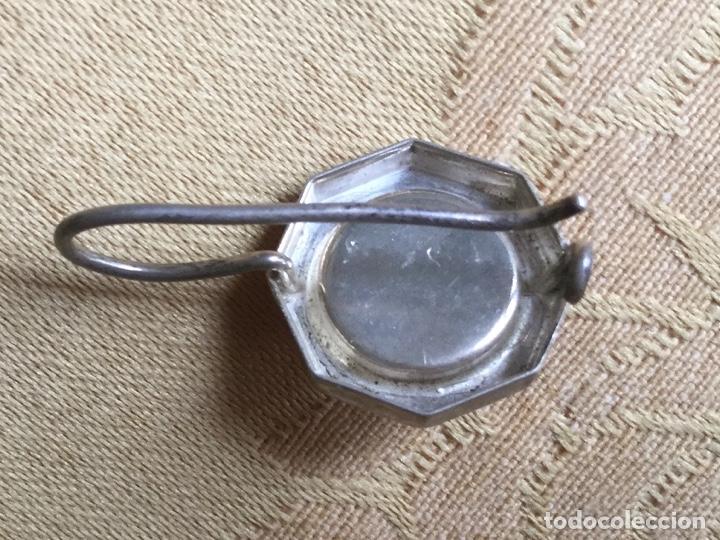 Joyeria: ANTIGUO COLGANTE DE &Aacute;MBAR Y PLATA, PENDIENTE - Foto 13