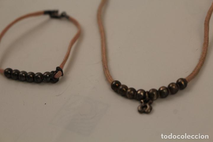 Joyeria: pulsera  y colar tous cord&oacute;n con cuentas de plata - Foto 2