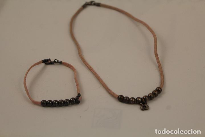 Joyeria: pulsera  y colar tous cord&oacute;n con cuentas de plata - Foto 4