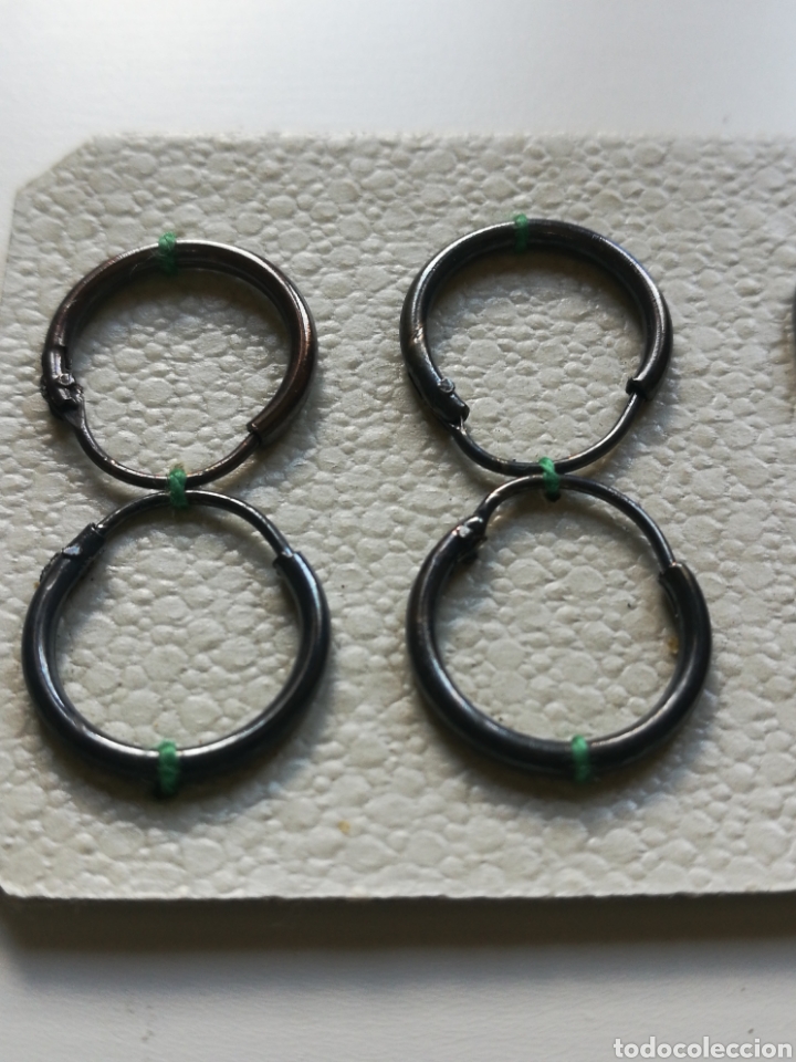 Joyeria: Aros de plata (pendientes) lote de 6 pares - Foto 2
