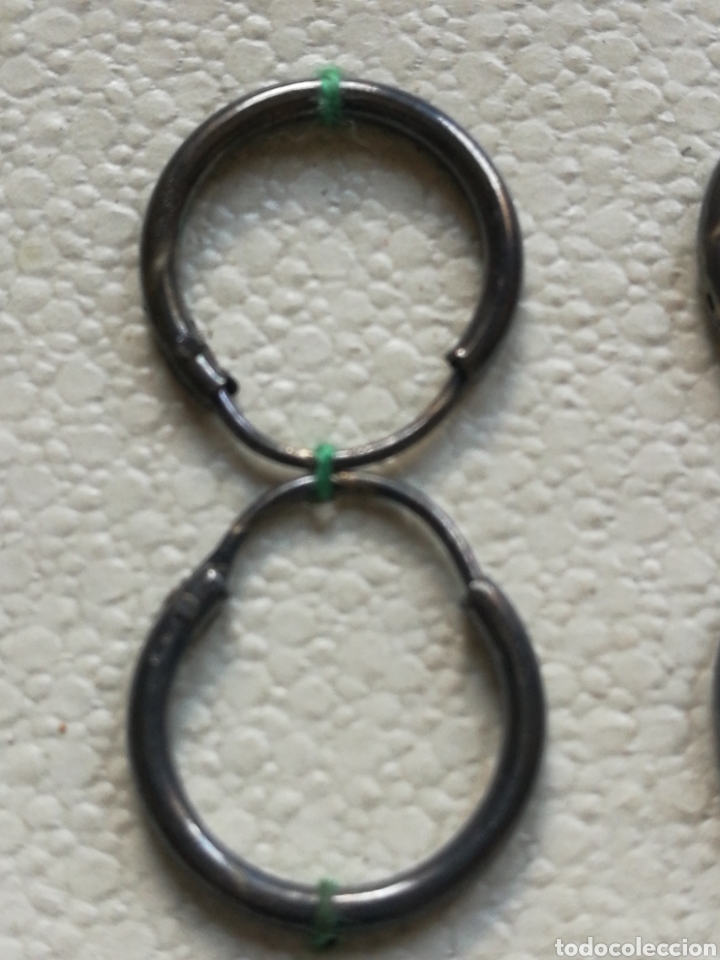 Joyeria: Aros de plata (pendientes) lote de 6 pares - Foto 3