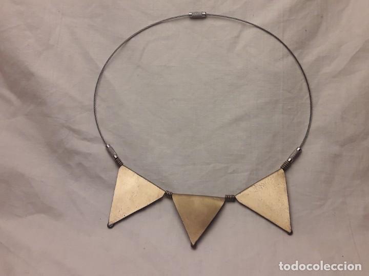 Joyeria: Bello collar de bronce cobre pirita y lapisl&aacute;zuli - Foto 6