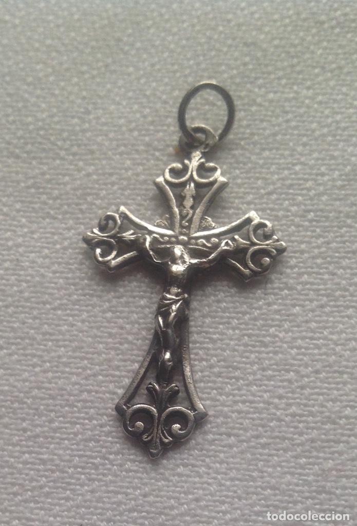 Joyeria: CRUCIFIJO ANTIGUO DE PLATA - Foto 2