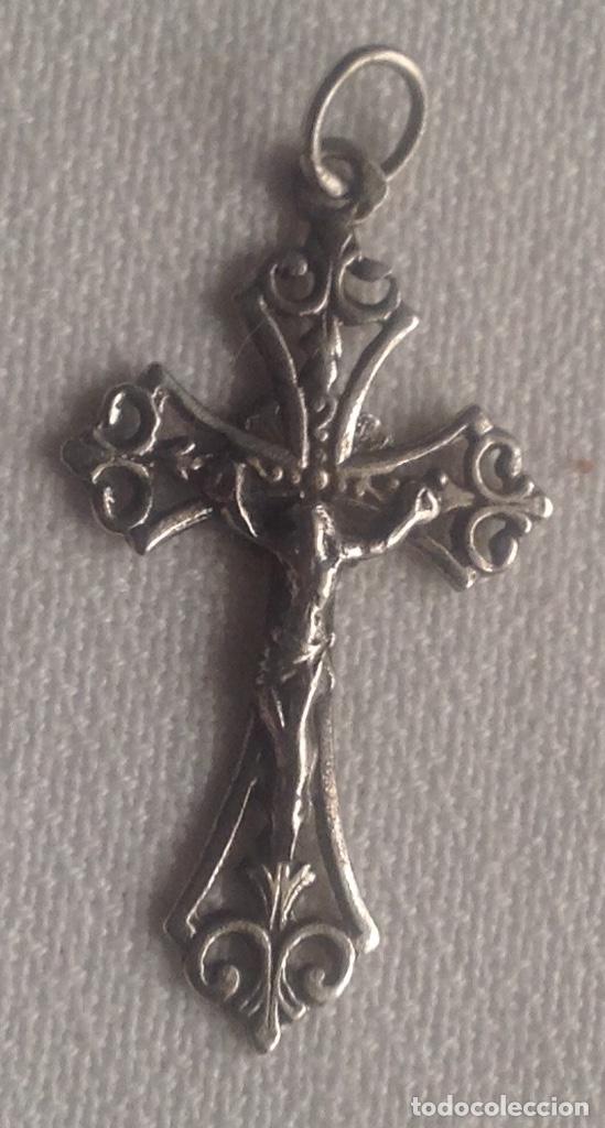 Joyeria: CRUCIFIJO ANTIGUO DE PLATA - Foto 1