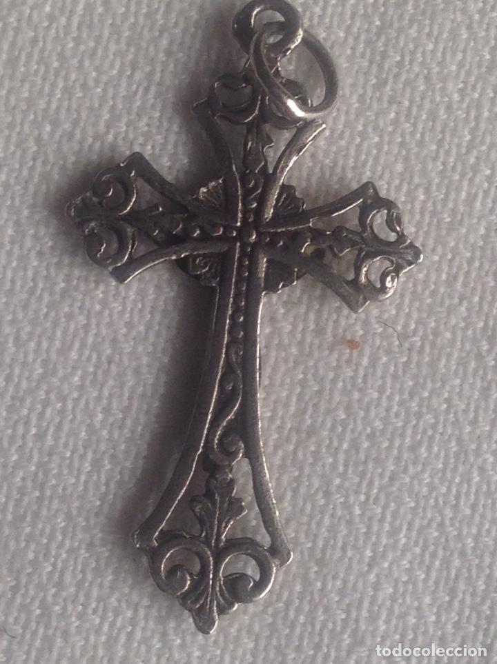 Joyeria: CRUCIFIJO ANTIGUO DE PLATA - Foto 4