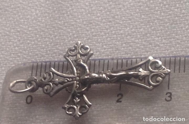 Joyeria: CRUCIFIJO ANTIGUO DE PLATA - Foto 8