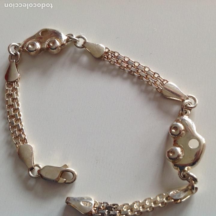 Joyeria: PULSERA DE PLATA. COCHES. VINTAGE - Foto 4
