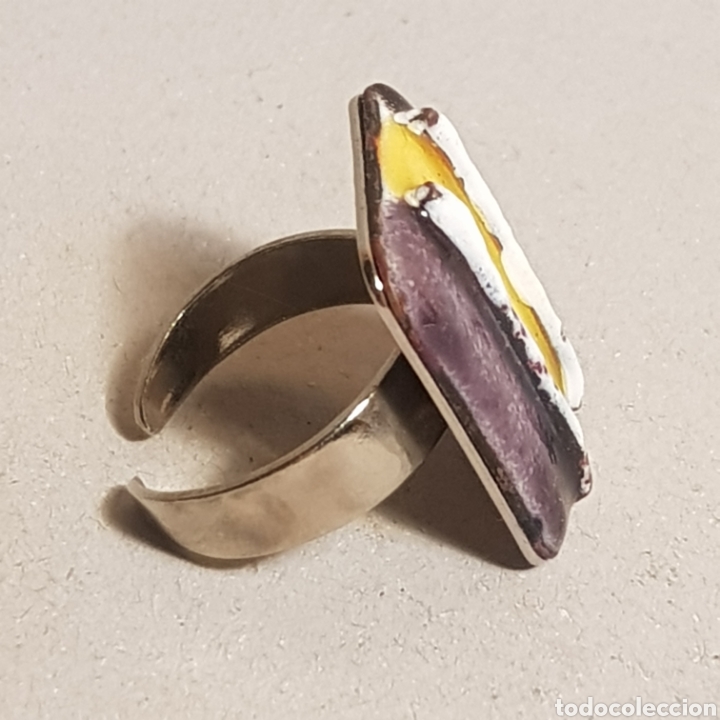 Joyeria: ANTIGUO ANILLO ESMALTADO - Foto 2