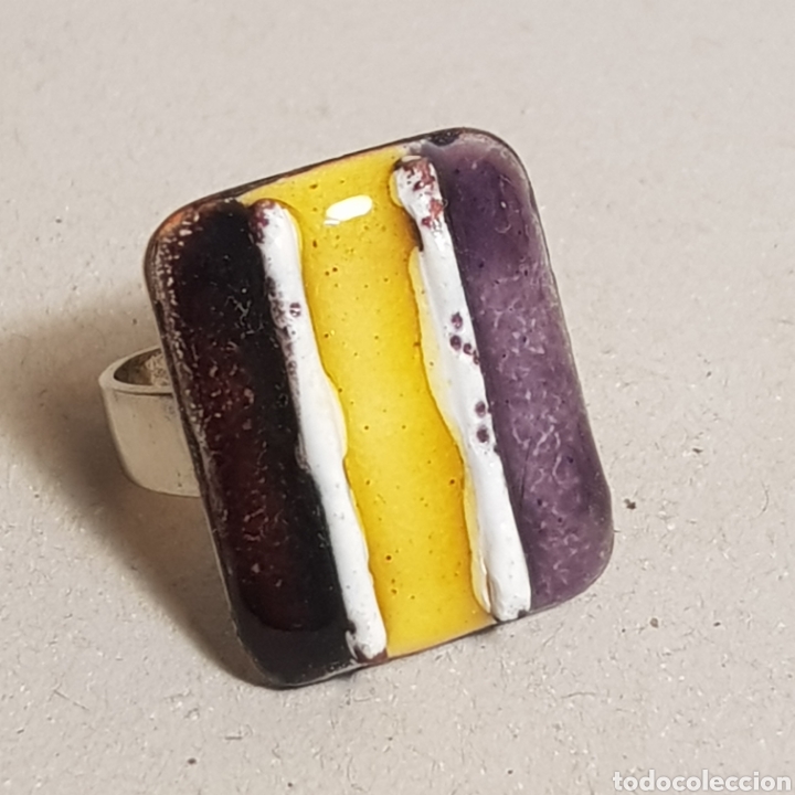 Joyeria: ANTIGUO ANILLO ESMALTADO - Foto 5