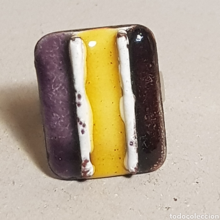 Joyeria: ANTIGUO ANILLO ESMALTADO - Foto 1