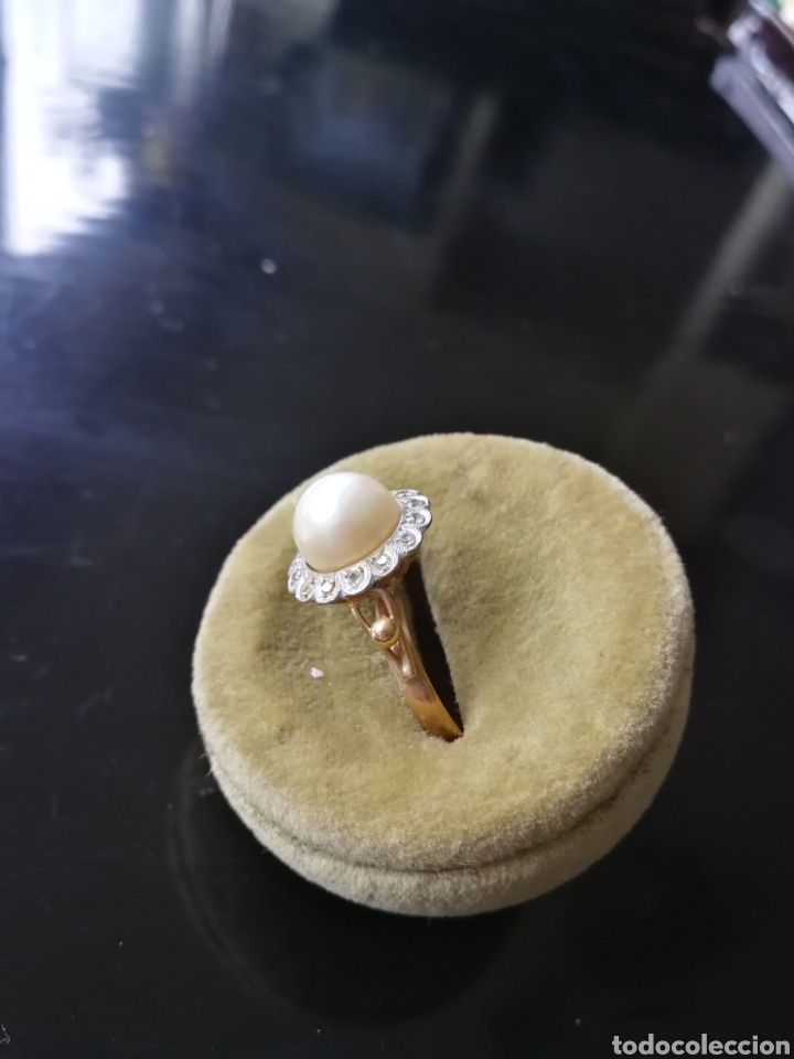Joyeria: Sortija oro, diamantes y perla - Foto 3