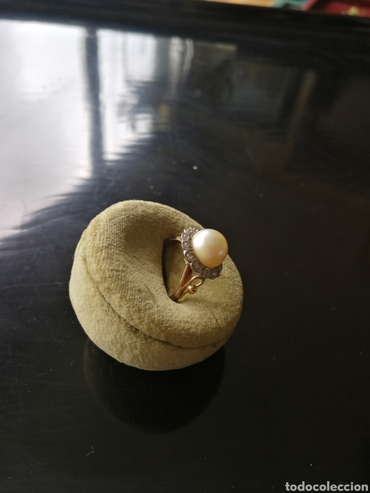 Joyeria: Sortija oro, diamantes y perla - Foto 4
