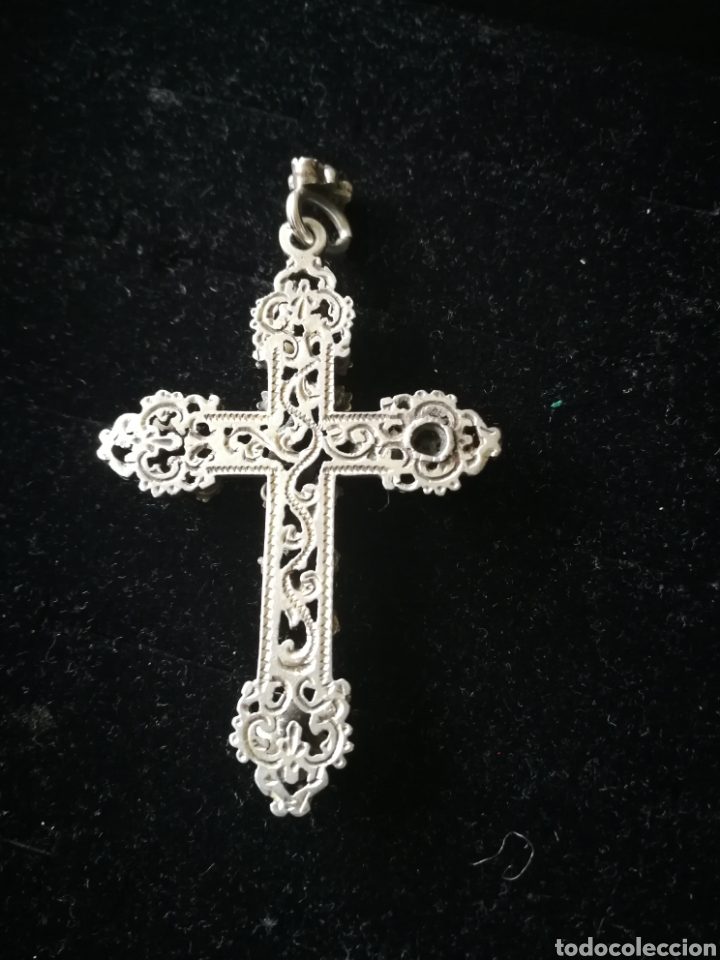 Joyeria: Cruz austro h&uacute;ngara. Plata turquesas y granates - Foto 5